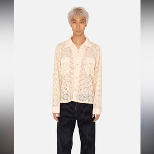 No Maintenance sz s lace button down long sleeve